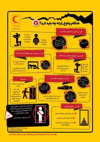 هنگام وقوع زلزله چه اقداماتی باید انجام داد؟/ اینفوگرافیک